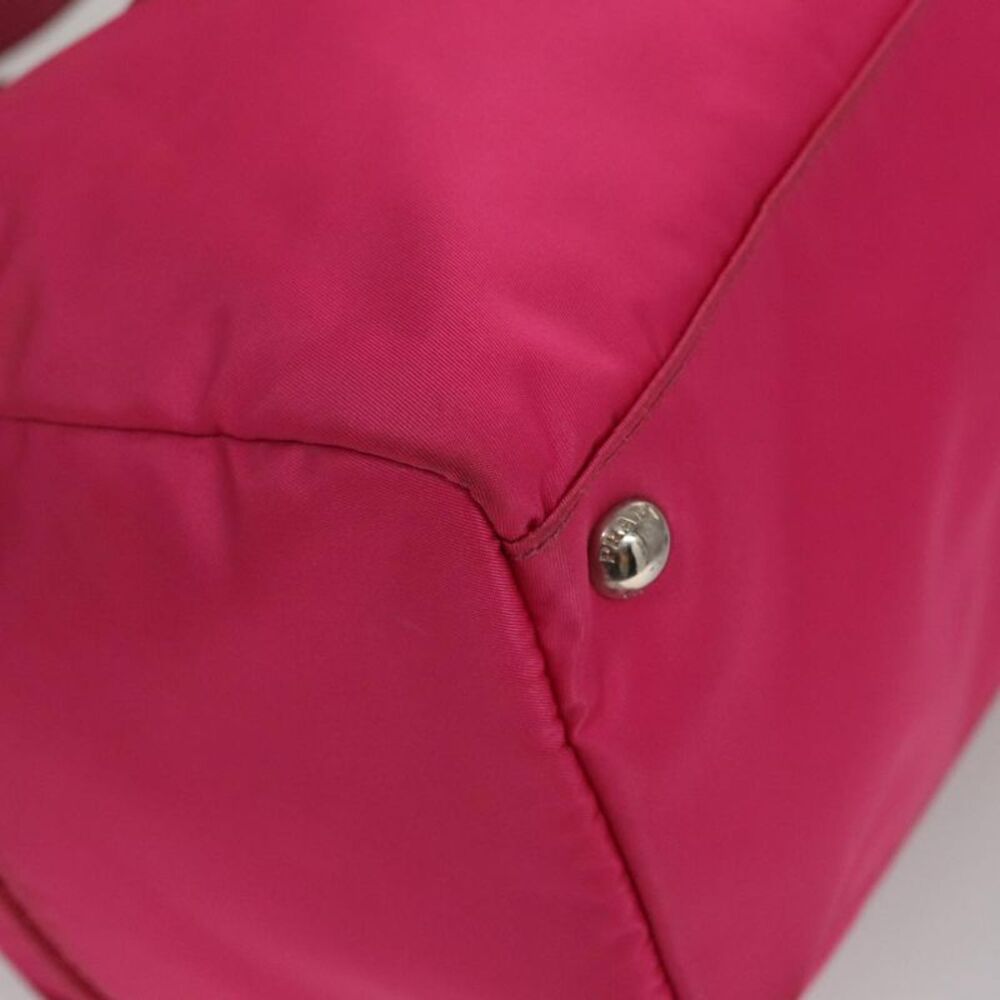 Prada Tessuto Pink Synthetic Handbag (Pre-Owned) - Picture 9 of 16